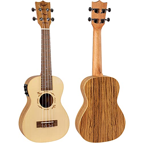 Amazon.com: Spruce & Zebrawood Electro-Acoustic Concert Ukulele